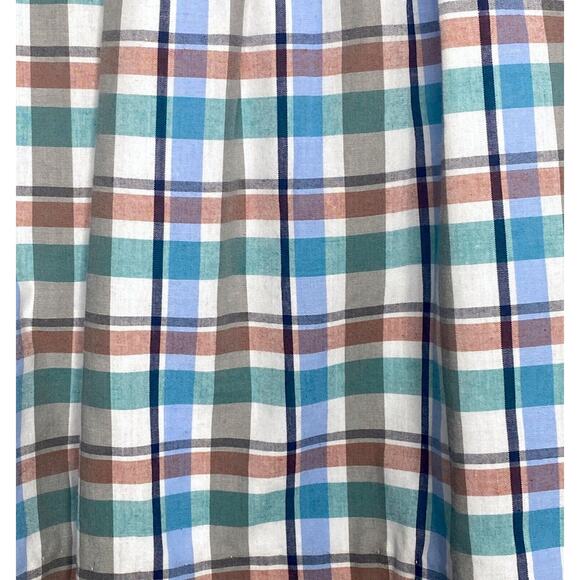 BAILEY BOYS Blue/Tan Plaid Ruffle Party Dress Girls 3T - Picture 2 of 4